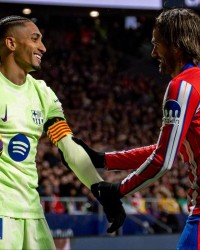 开云电子-拉菲尼亚近9次对阵马竞1球6助攻，近8次对马竞首发6场参与进球